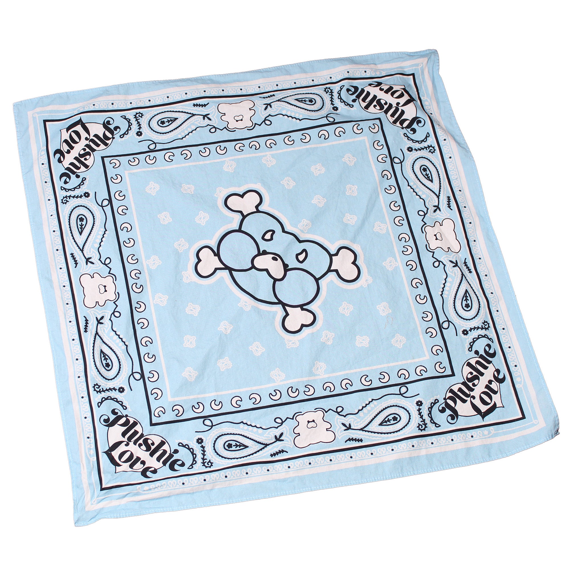 Blue Plushie Love Bandana