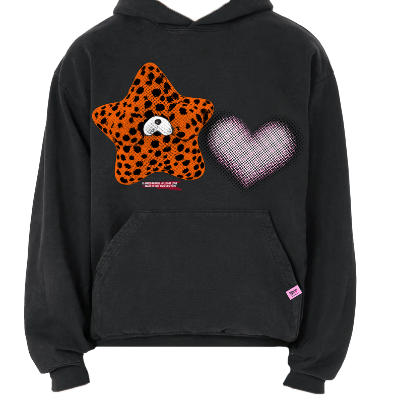 Black Nacho Snoozle Hoodie by Plushie Love and Jared Muros