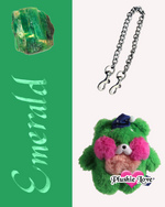 Emerald Snoozle Bag Charm – Plushie Love Emerald Snoozle Bag Charm – Plushie Love