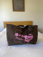 Xtra Large Plushie Tote - Brown
