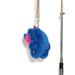 Sapphire Elephant Snoozle Bag Charm