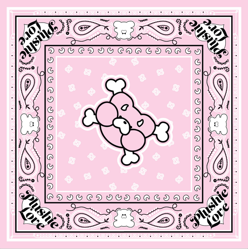 Pink Plushie Love Bandana