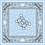 Blue Plushie Love Bandana